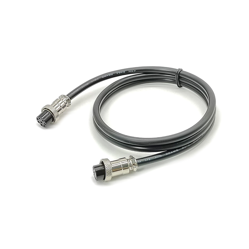 Elecbee GX16 Aviation Connector  8pin  straight   Female  to straight  Female  with  1M Cable