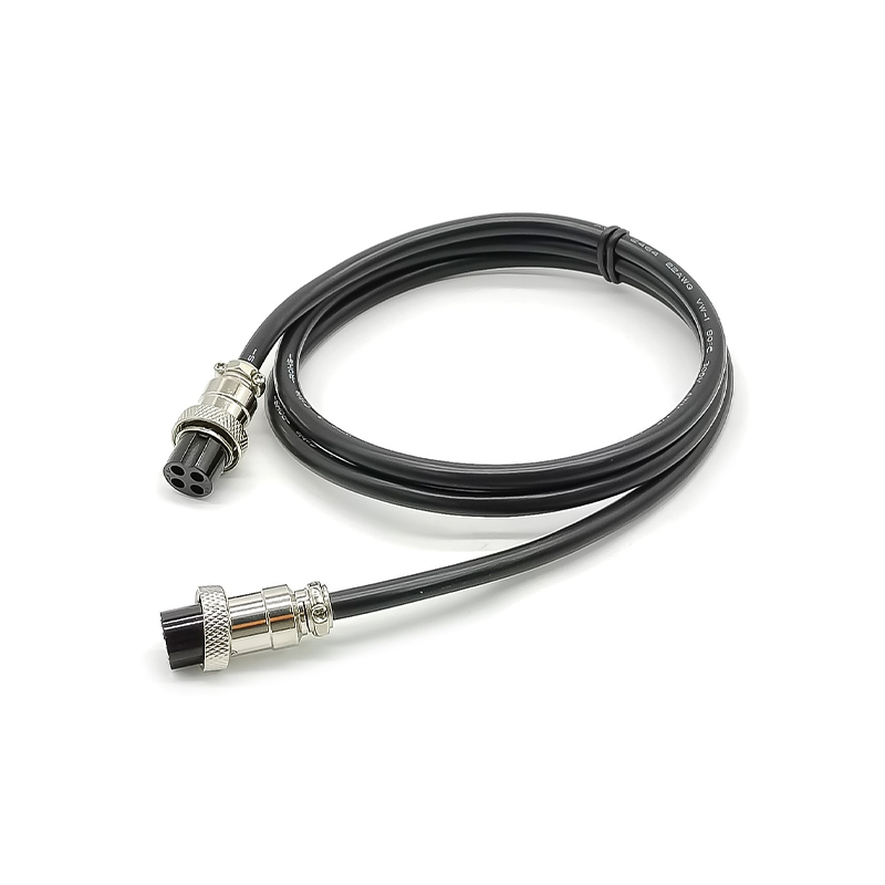 Elecbee 10pcs GX16 Aviation Connector  4pin  straight   Female  to straight  Female Butt-Joint Type with  1M Cable Butt-Joint Type