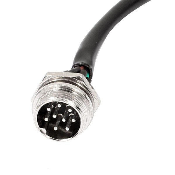 Elecbee 10pcs GX16 Aviation Connector Panel mount 9pin  straight   Male with  1M Cable