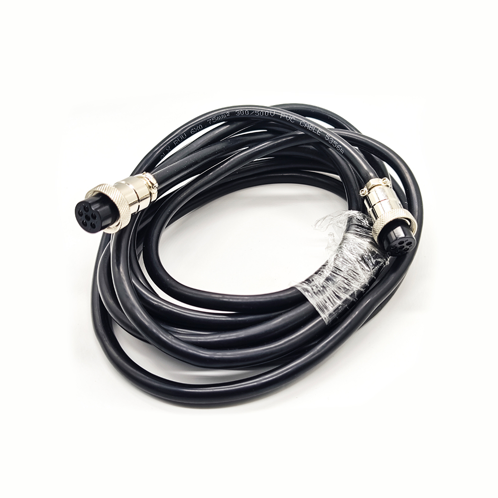 Elecbee GX20 Aviation Connector  6pin  straight   Female  to straight  Female  with  4M Cable