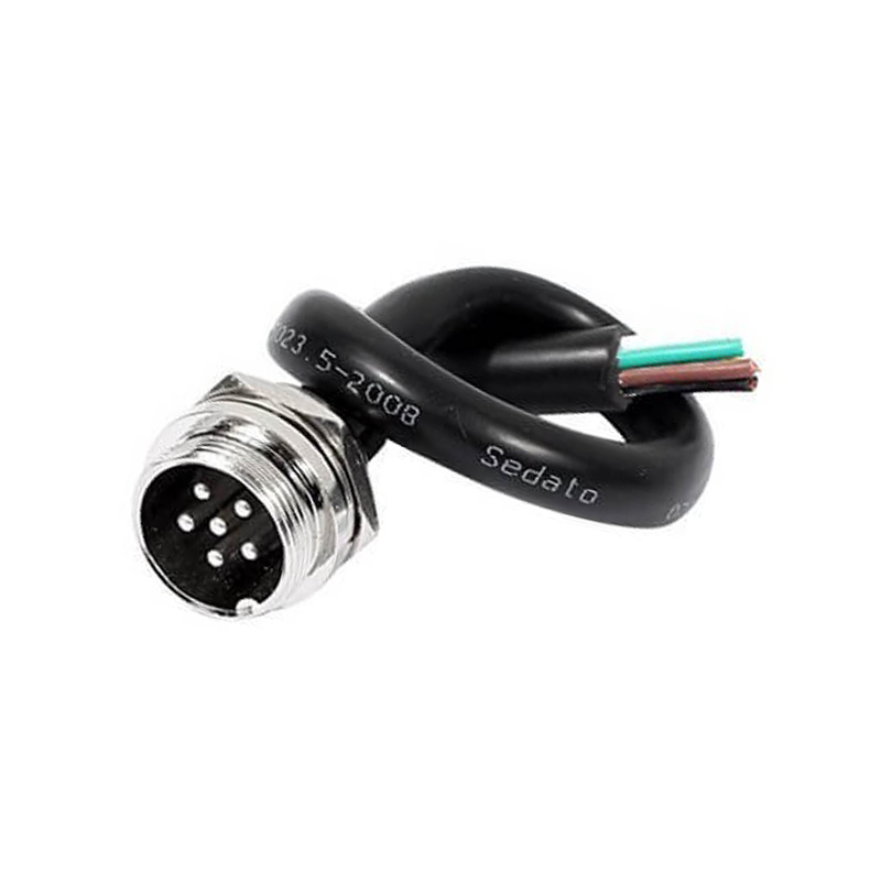 Elecbee GX20 Aviation Connector Panel mount 6pin  straight   Male with  20CM Cable