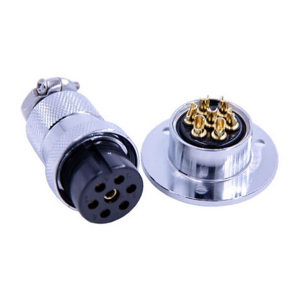 Elecbee 10sets GX25 Aviation  connector  Male and Female (one Pair) 7pin StraightFlange Solder Type  connector