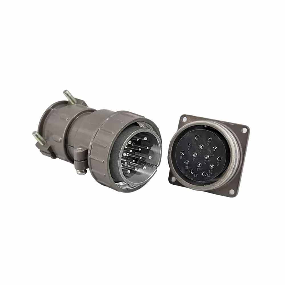 Elecbee P40 14 Pin Male Plug and Female Socket Reverse Set P40J4Q Pin + P40K4A Socket