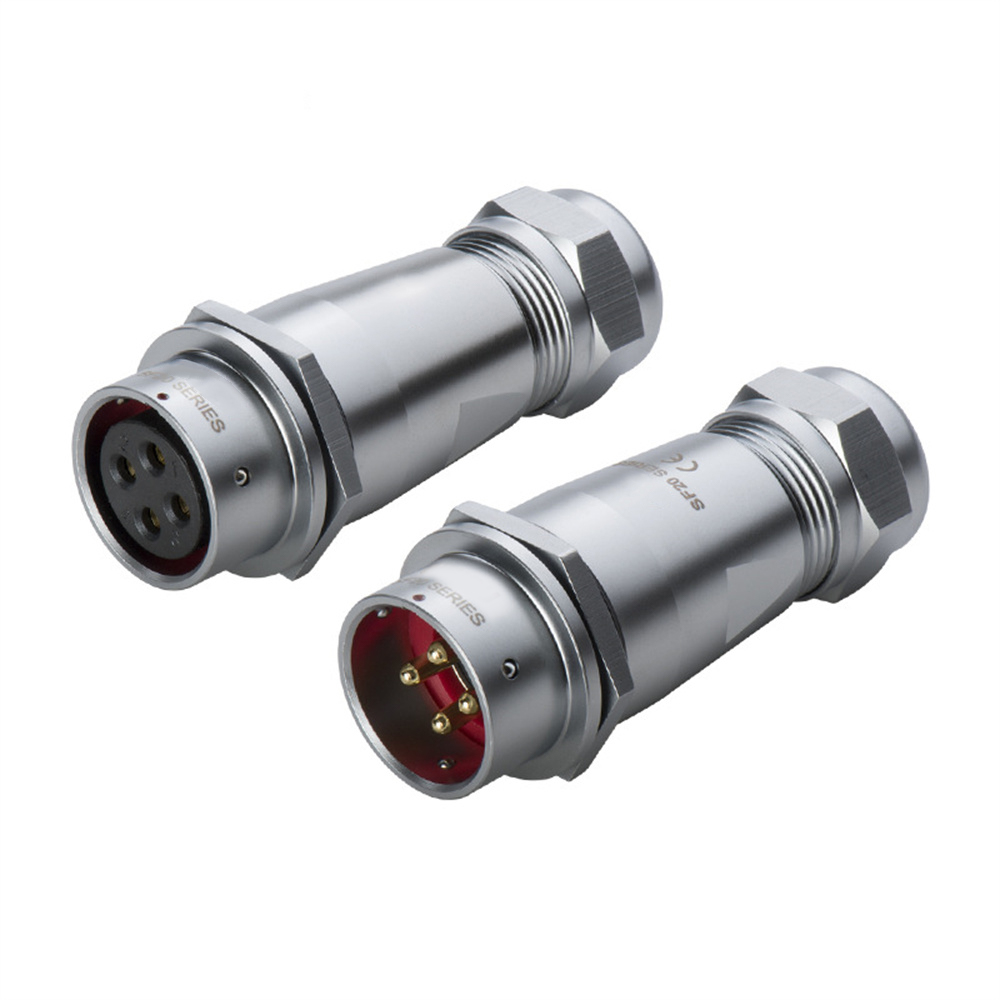 Elecbee SF2012/S2 Waterproof Female Socket Rear-nut Mount Crimp