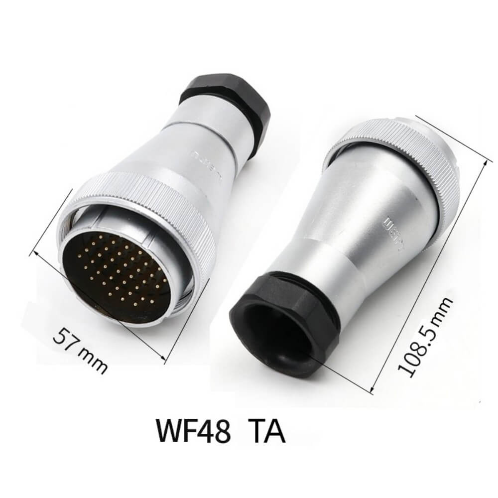 Elecbee Aviation Waterproof Connector docking Male Plug and Female Socket WF48-42pin TA+ZA Connector