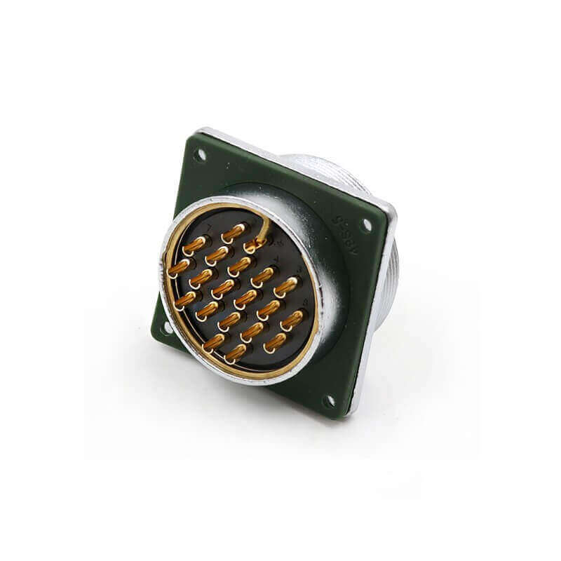 Elecbee WF48-20pin TV+Z Bending Right Angle Circular Connector Male Plug and Female Socket Connector