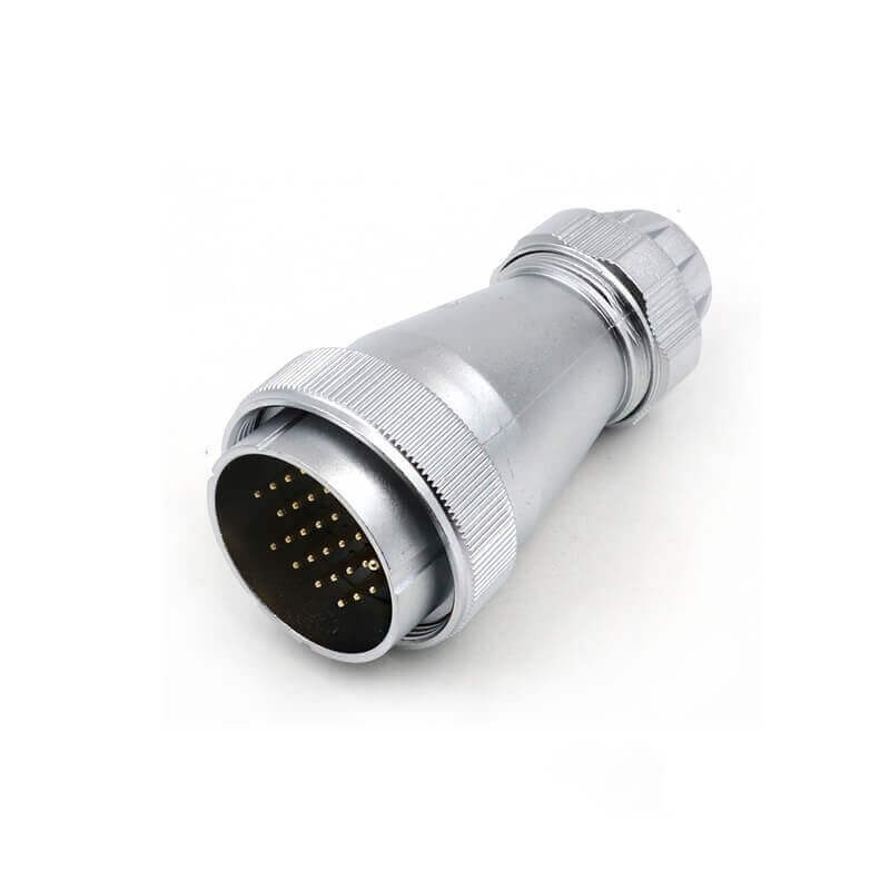 Elecbee WF48/27pin Straight docking Male Plug and Female Receptacle TE+ZE Aviation Waterproof Connector