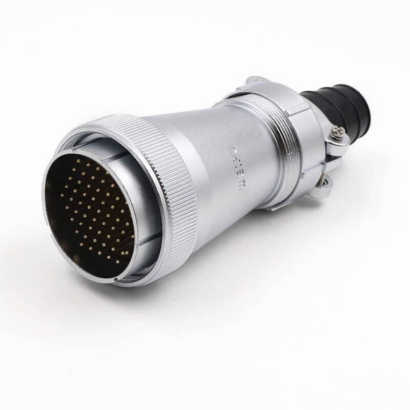 Elecbee WF55/61pin Aviation Straight Plug and Flange Socket TI+Z Male Plug and Female Receptacle