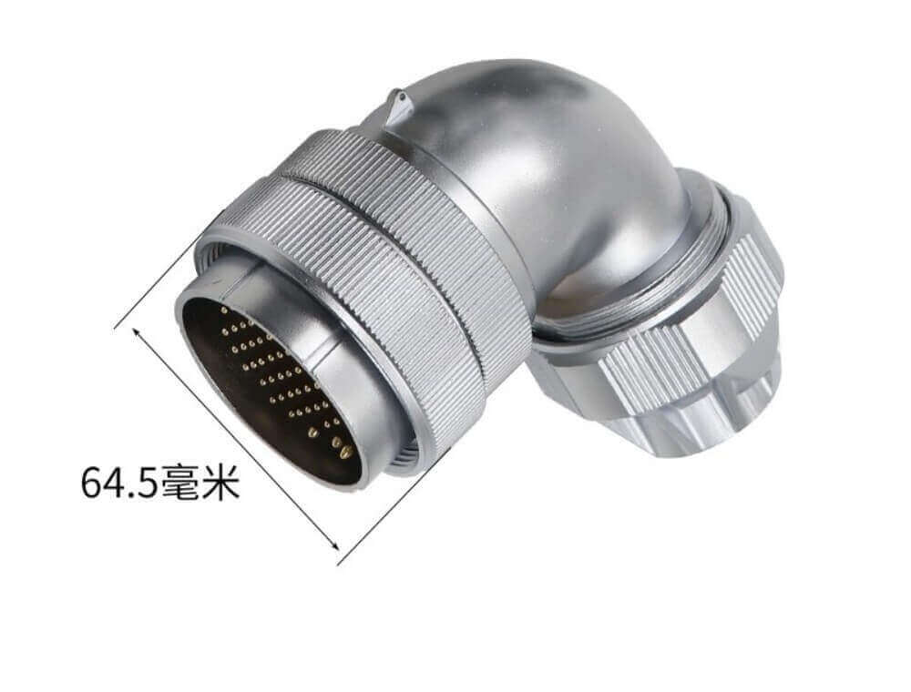 Elecbee WF55/7pin Aviation Waterproof Connector Right Angle TU+Z Male Plug and Female Socket