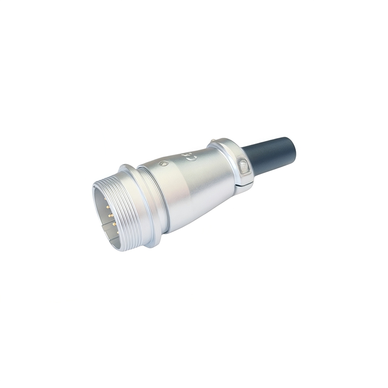 Elecbee Metal Aviation Connector WS Series Receptacle With PVC Sleeve WS55K4ZQ Straight 4pin Female Socket WS55K4ZQ