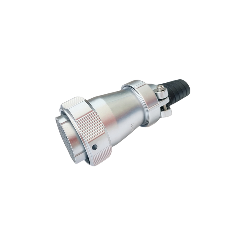 Elecbee Metal Aviation Connector WY Series Plug with mctal clamping-nut  Straight 4pin Male Plug WY55J4TI