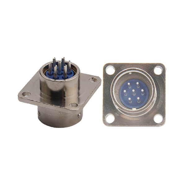 Elecbee 7Pin Circular Connector XS16-7 Male Flange Mount Receptacle Aviation Socket