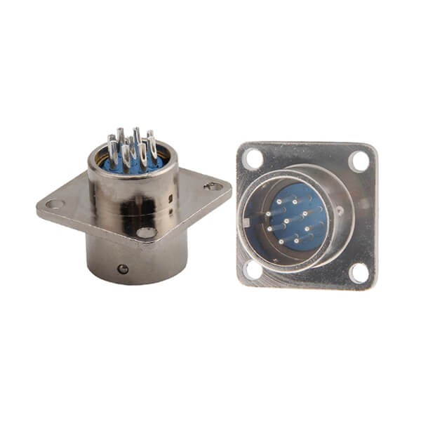 Elecbee Chassis Mount Connector 8pin XS16 Male Flange Mount Connector With 4 Holes