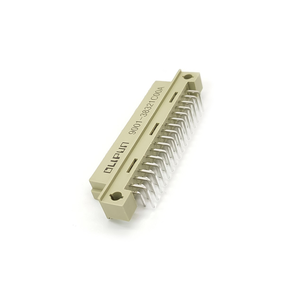 Elecbee Din 41612 Connector Female PH2.54mm 32PIN（A+B）Angled European Socket Through Hole for PCB Mount
