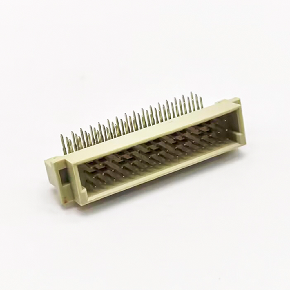 Elecbee Din Connector 41612 Male 48 PIN PH2.54（A+B+C）Angled European Socket Through Hole for PCB Mount