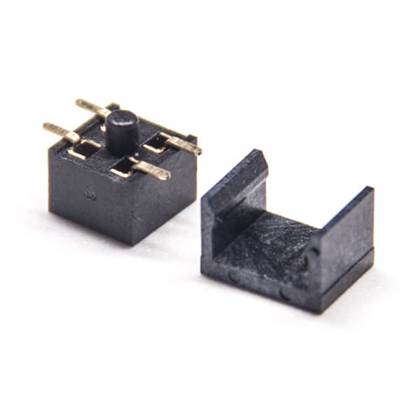 Elecbee 10pcs 4 Pin Female Connector 2.54mm Center Spacing SMT Type Double Row