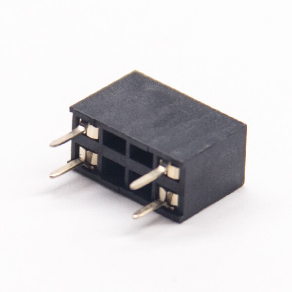 Elecbee 20pcs 4 Pin Female Header Dual Row Straight Connector 2.54mm DIP PCB Mount