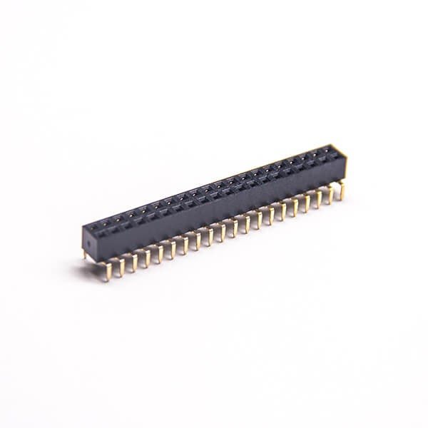 Elecbee Dual Row 40 Pin Female Header Right Angled Through Hole 2.54mm PH
