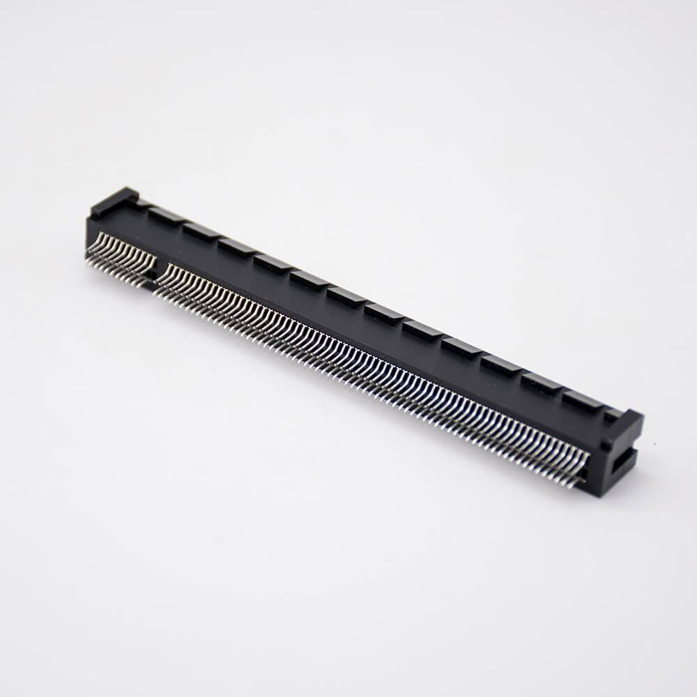 Elecbee Pci-e Connector 16X 164 Pin Splint Black Memory Card Slot Connector