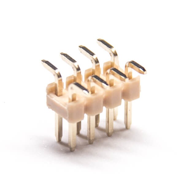 Elecbee 5pcs SMT PCB Header Dual Row 8 Way White Plastic 2.54mm Pitch