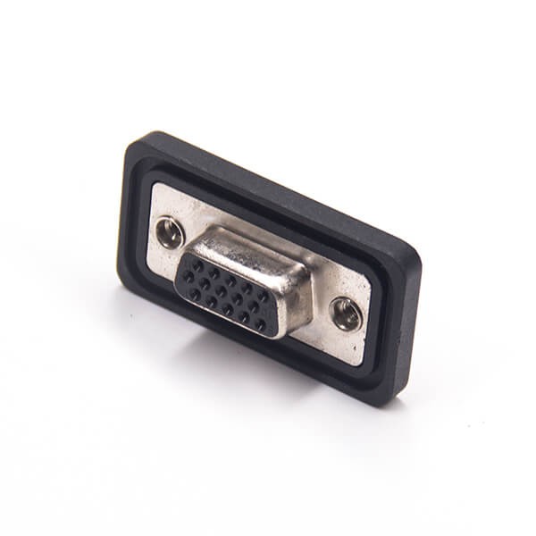 Elecbee D sub 15 Pin Connector Cable Standard IP67 Type 3 Rows Solder Type For Cable 20pcs
