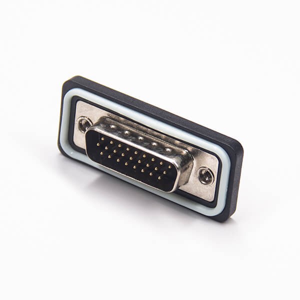 Elecbee D sub 26 Pin Connector Male Standard IP67 Type Through Hole Panel Mount 20pcs
