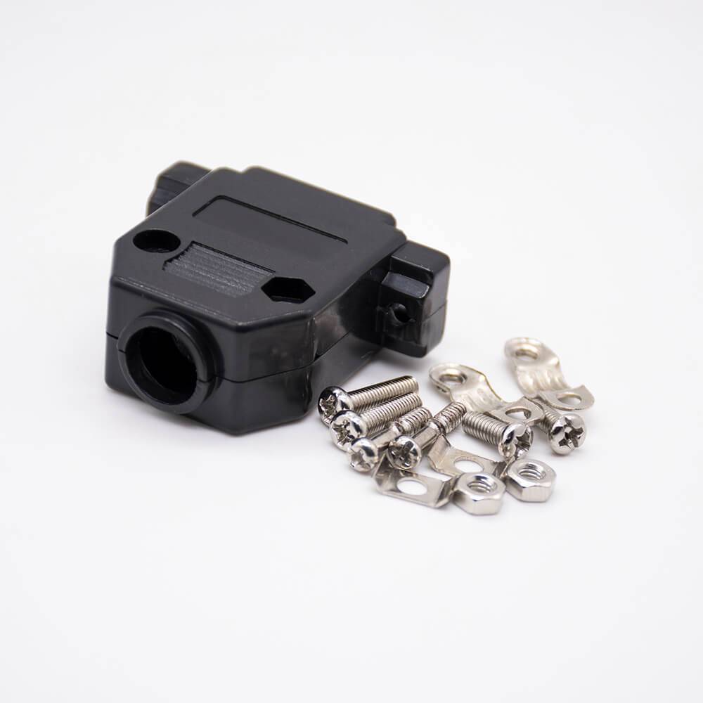 Elecbee D Sub Shell Plastic Housing For D-sub 15Pin Black Dust Cover