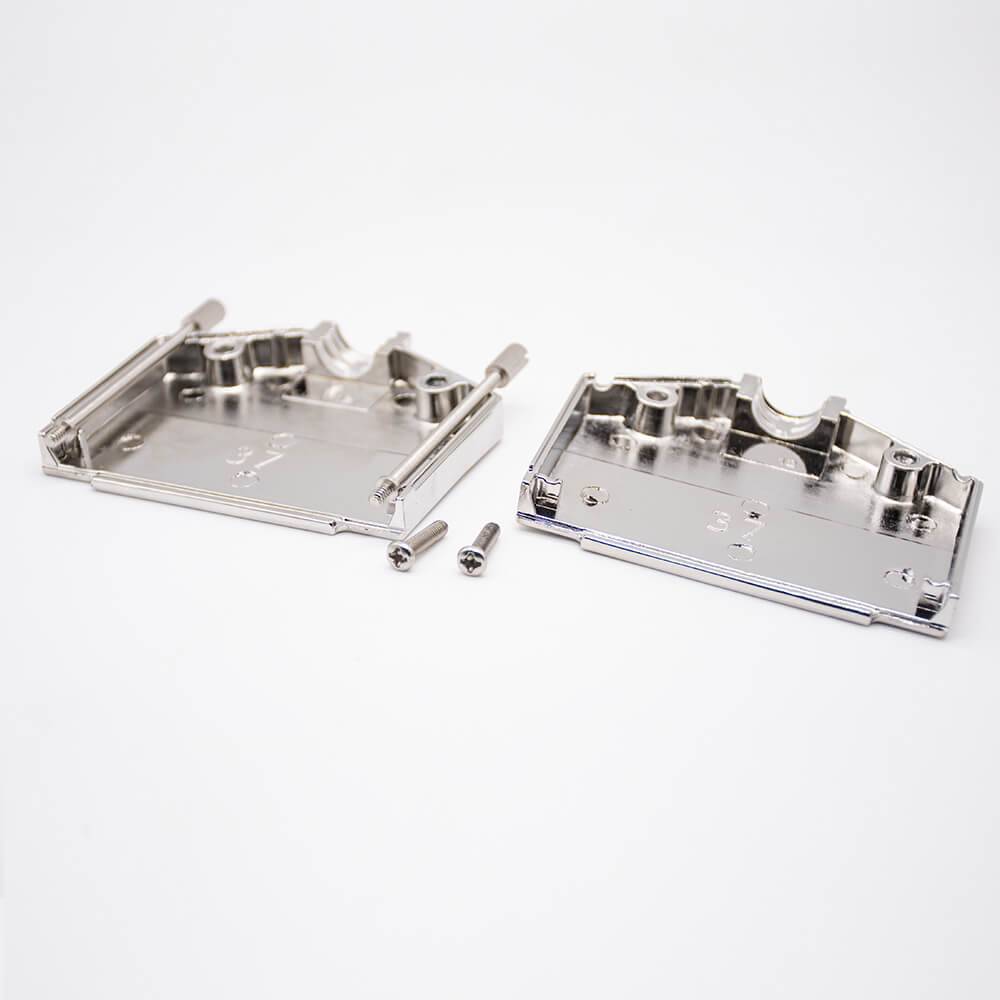 Elecbee D Sub Shell Zinc Alloy Metal Housing D-sub 37Pin Dust Cover