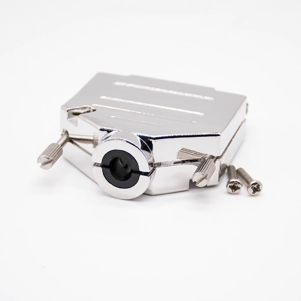Elecbee DB25 Shell Zinc Alloy Metal Housing For D-sub 25Pin