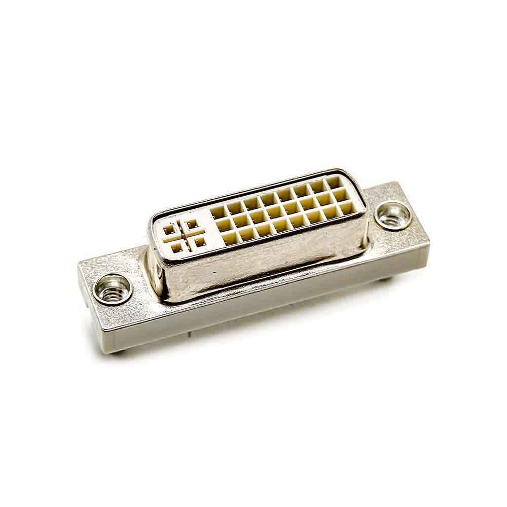 Elecbee DVI Connector Female Straight 24+5 Though Hole for PCB Mount