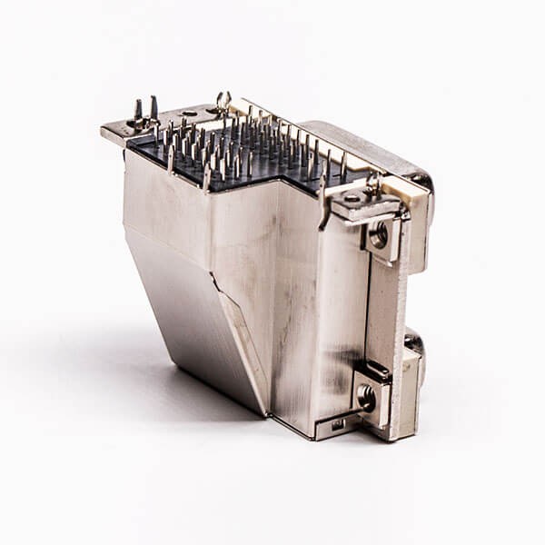 Elecbee DVI 24+5 24+1 Connector R/A Female White Stacked Type for PCB Mount