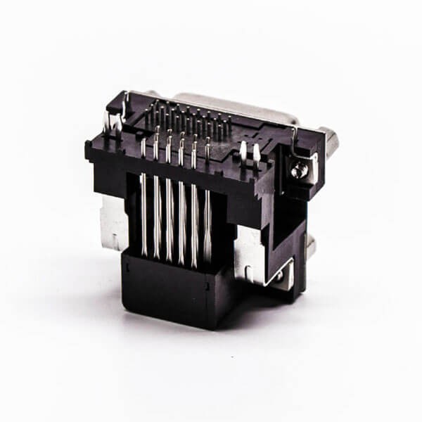 Elecbee DVI and VGA Female Right Angled Staking Type