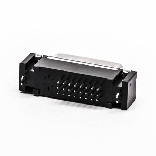 Elecbee DVI Connector Straight Female Nut 24+1 Though Hole