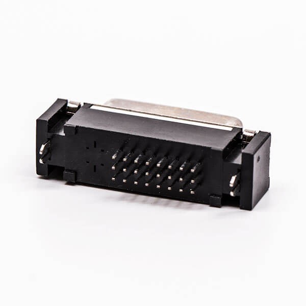 Elecbee DVI Straight Angle Female White 24+1 Connector for PCB Mount