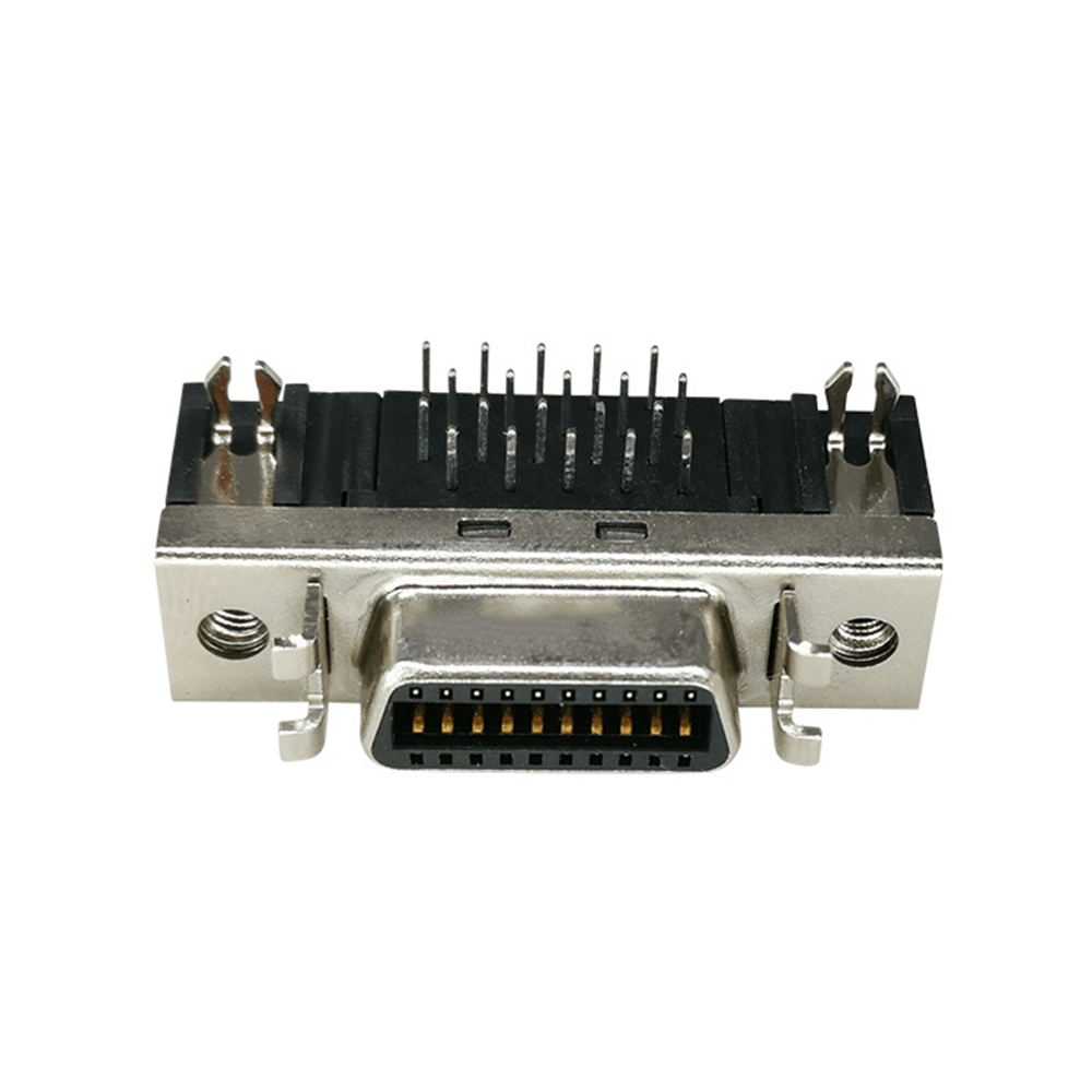Elecbee SCSI Connector 20pin CN Type Right Angled Female DIP Type PCB Mount