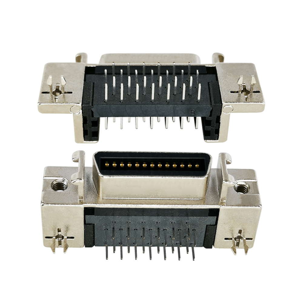 Elecbee SCSI Connector 26pin CN Type Right Angled Female DIP Type PCB Mount