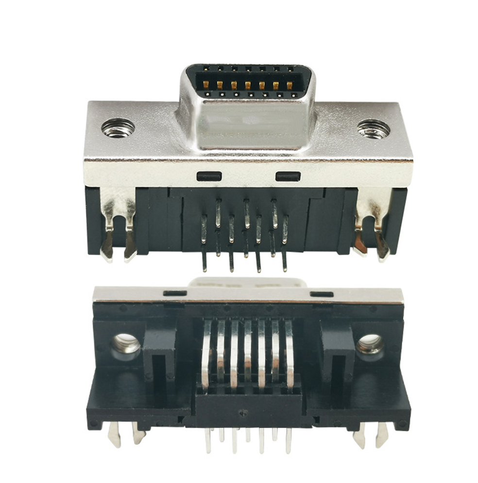 Elecbee SCSI Connector 14pin CN Type Right Angled Female DIP Type PCB Mount