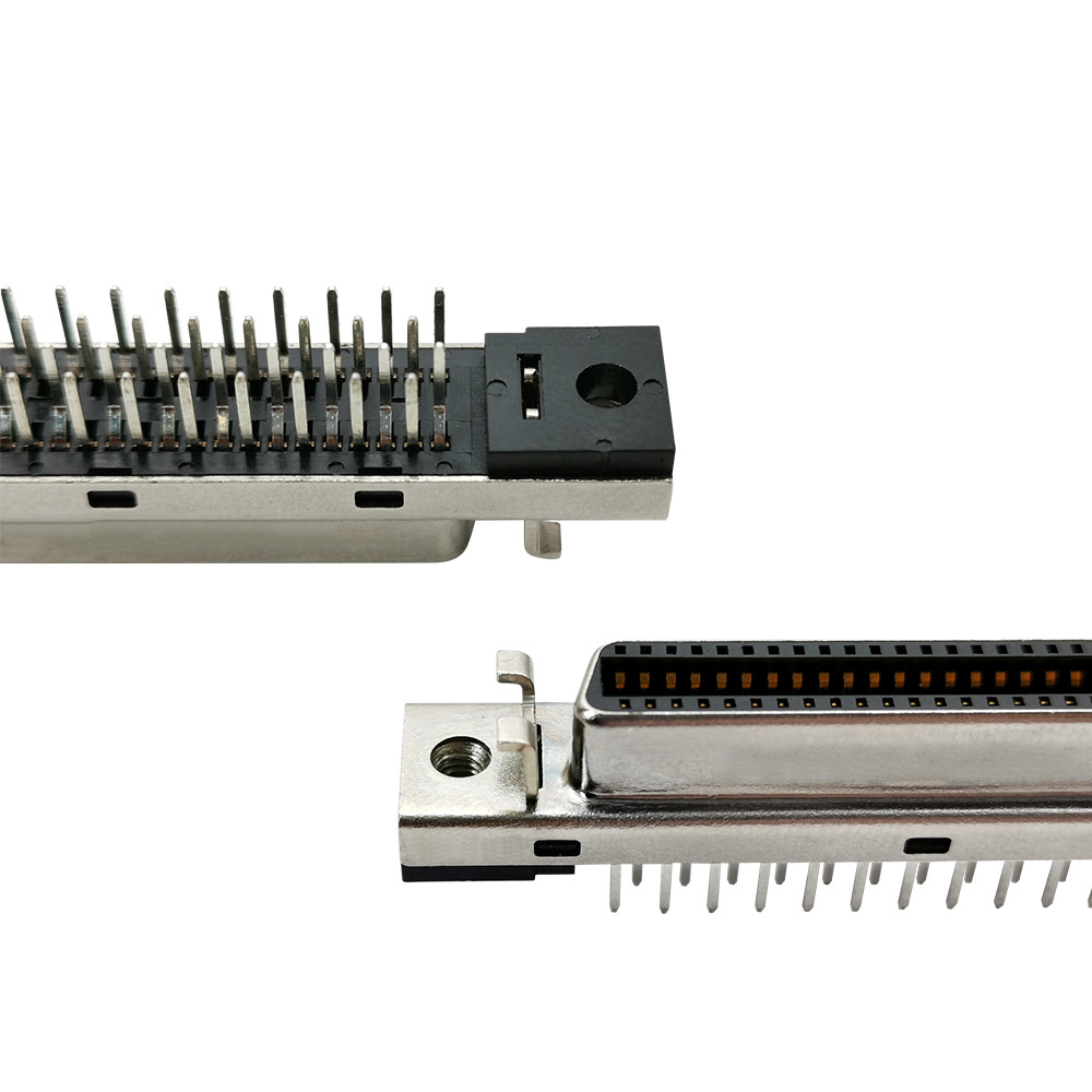 Elecbee SCSI Connector 50pin CN Type Straight Female DIP Type PCB Mount