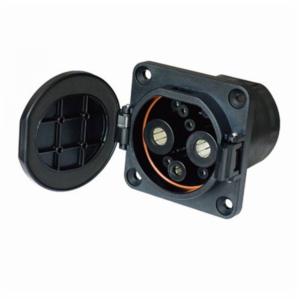 Elecbee GB/T 20234.2-2015 DC EV Charging Socket for Vehicle 35mm2 DC Quick Charger Inlet Socket NV2-DSD-G-EV125S