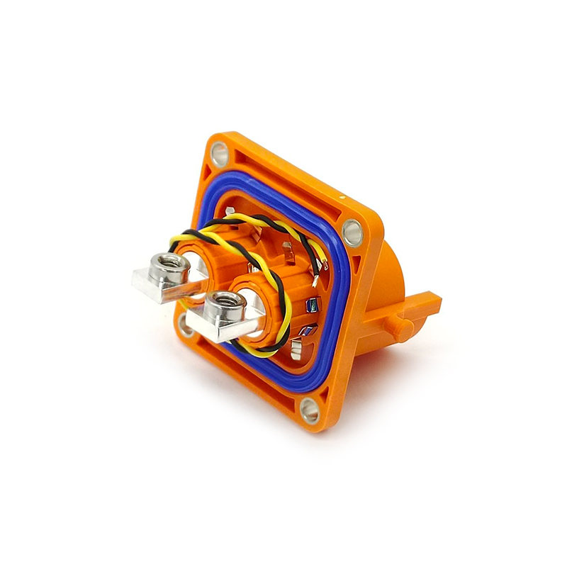 Elecbee HVIL 2pin Straight Plastic Socket 250A 50mm² IP67 HVIL Series Connector