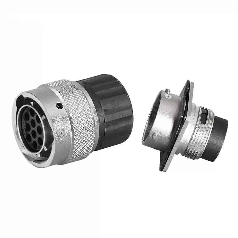 Elecbee 10Pin New Energy Vehicle Connector Crimp Terminal Plastic Hood Plug Socket with 10 Male and 10 Female Terminals