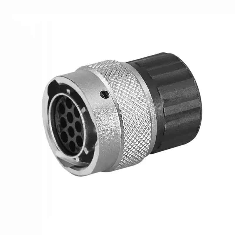 Elecbee 10Pin New Energy Vehicle Connector Crimp Terminal Plastic Hood Straight Plug with 10 Female Terminals