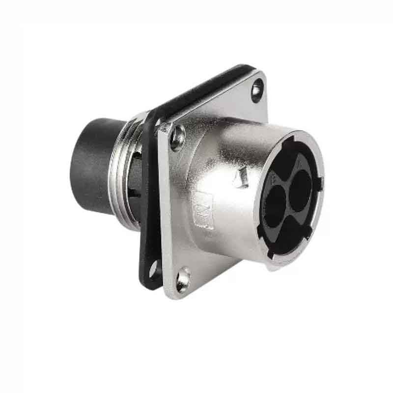 Elecbee 2Pin New Energy Vehicle Connector Crimp Terminal Straight Socket with 2 Male Terminals