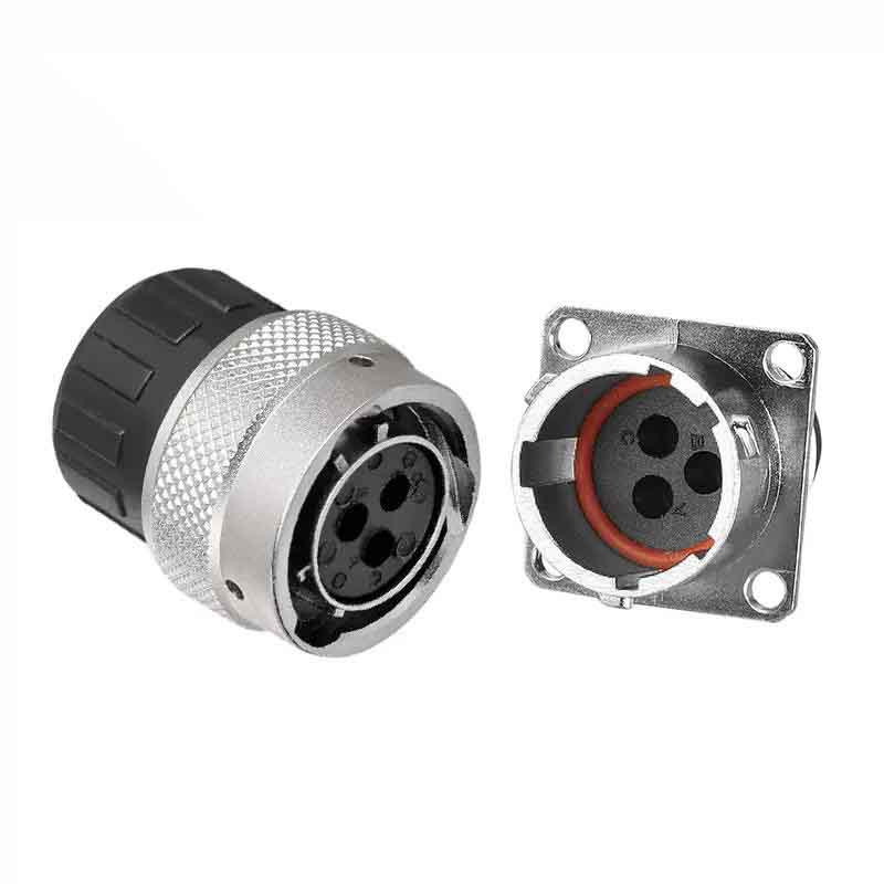 Elecbee 3Pin New Energy Vehicle Connector Crimp Terminal Plastic Hood Plug Socket with 3 Male and 3 Female Terminals