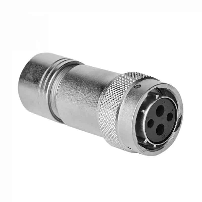 Elecbee 4Pin New Energy Vehicle Connector Crimp Terminal Metal Hood Straight Plug with 4 Female Terminals