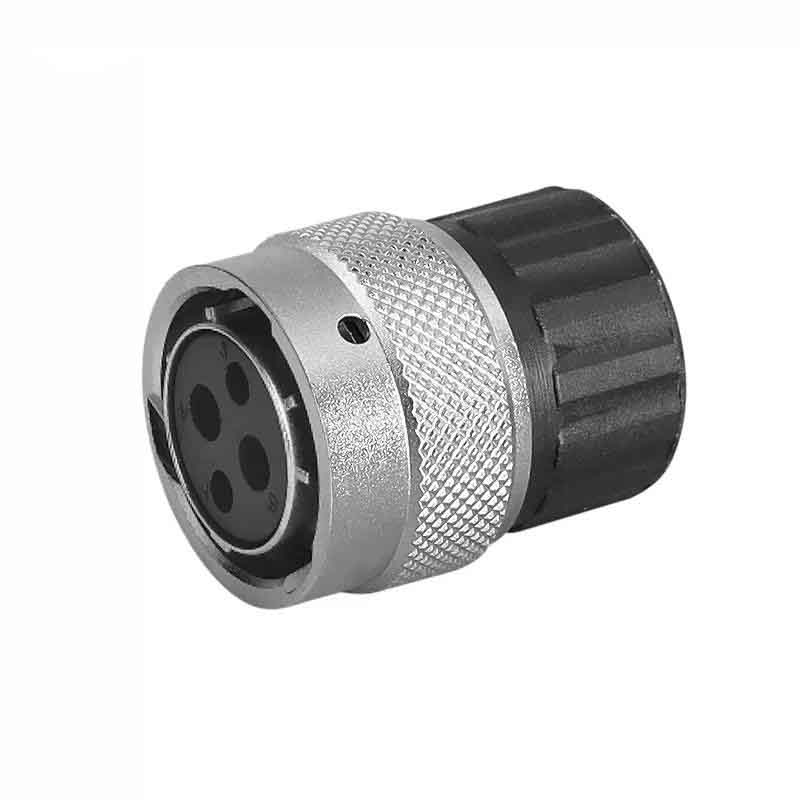 Elecbee 4Pin New Energy Vehicle Connector Crimp Terminal Plastic Hood Straight Plug with 4 Female Terminals