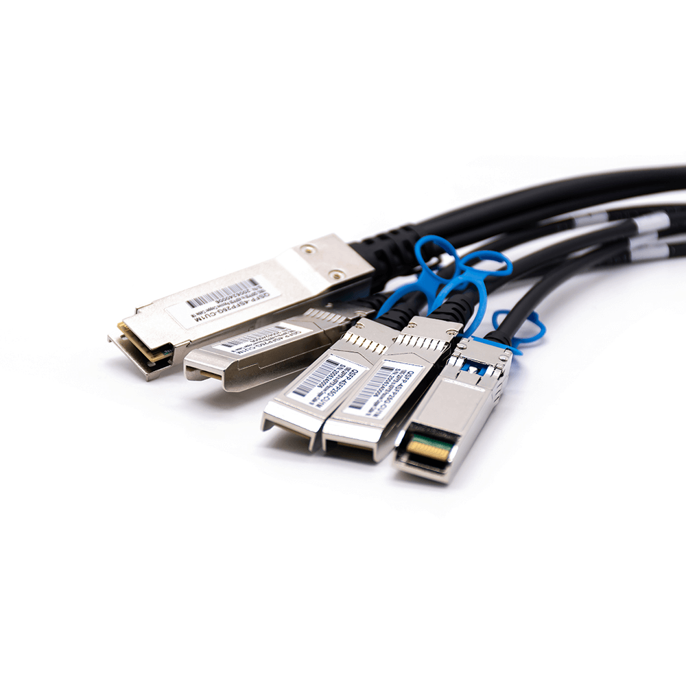 Elecbee QSFP28-4SFP25G-CU1M 100G QSFP28 QSFP28 to 4SFP28 MMF Optical Transceiver Module