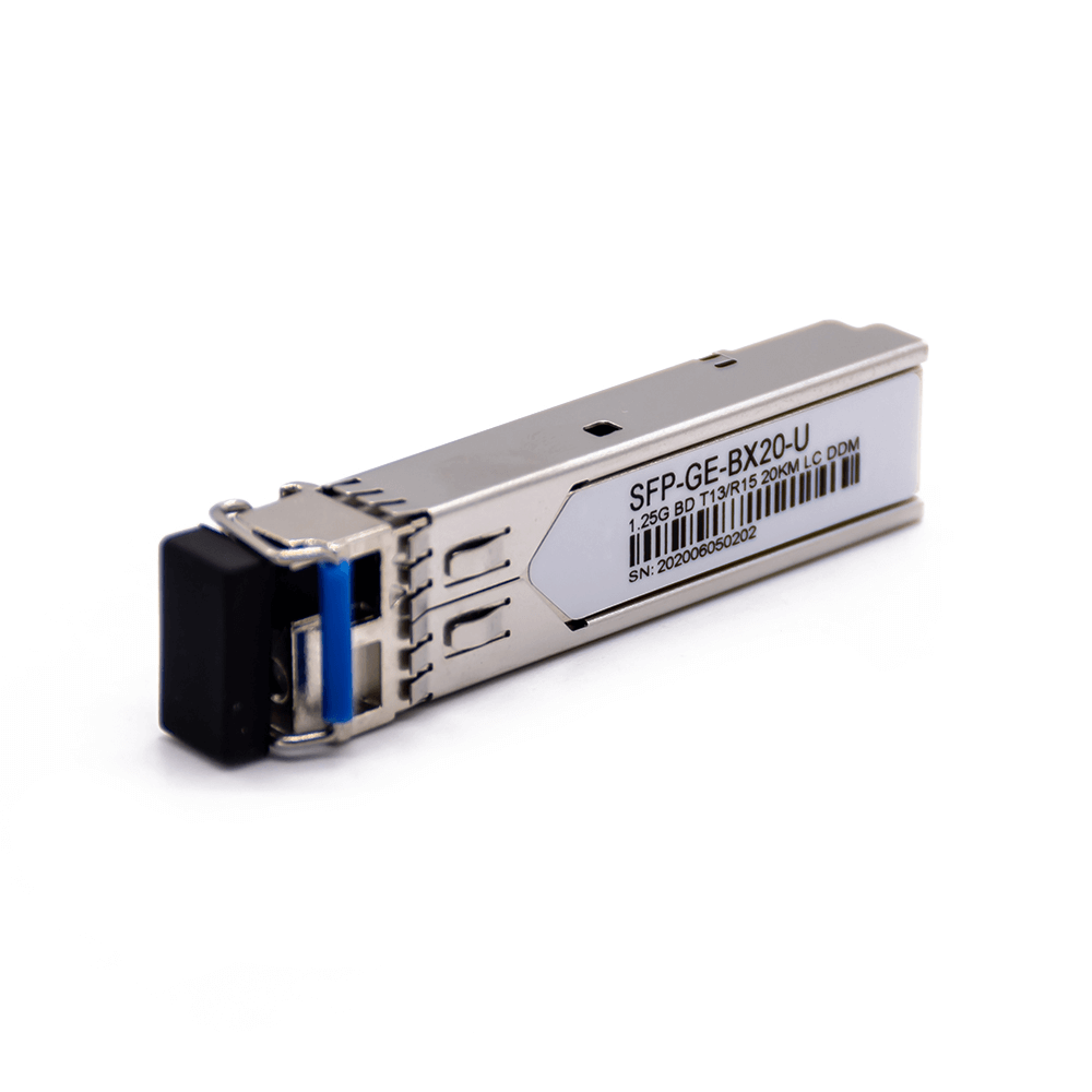 Elecbee SFP-BX20-D 1.25G SFP T1310/R1550 20km DOM Simplex LC SMF Optical Transceiver Module