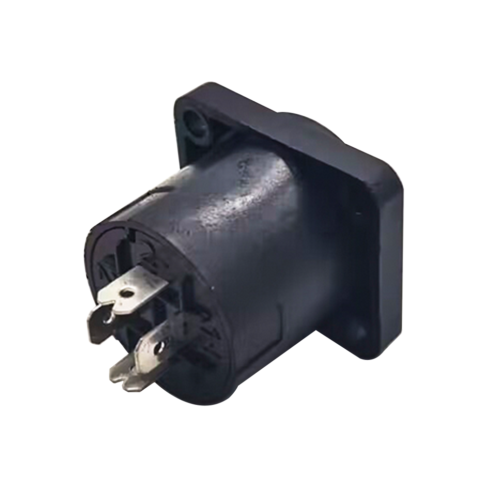 Elecbee HP(SPEAKON) series 4pin Female Jack Straight panel mount for Amplifier &amp; Audio Mixer microphone
