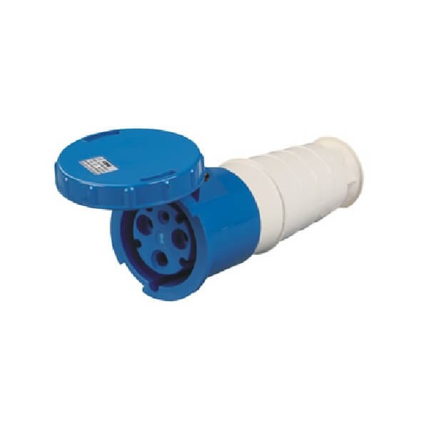 Elecbee IEC60309 125A 3pin 220V-250V 50/60Hz 2P+E 6h 2P+E IP67 CEE Industrial Cable Mount Connector